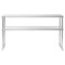 KUTLER Stainless Steel Double Overshelves, NSF Commercial 2-Tier Shelves for Prep and Work Tables for Restaurant, Kitchen, Workshop